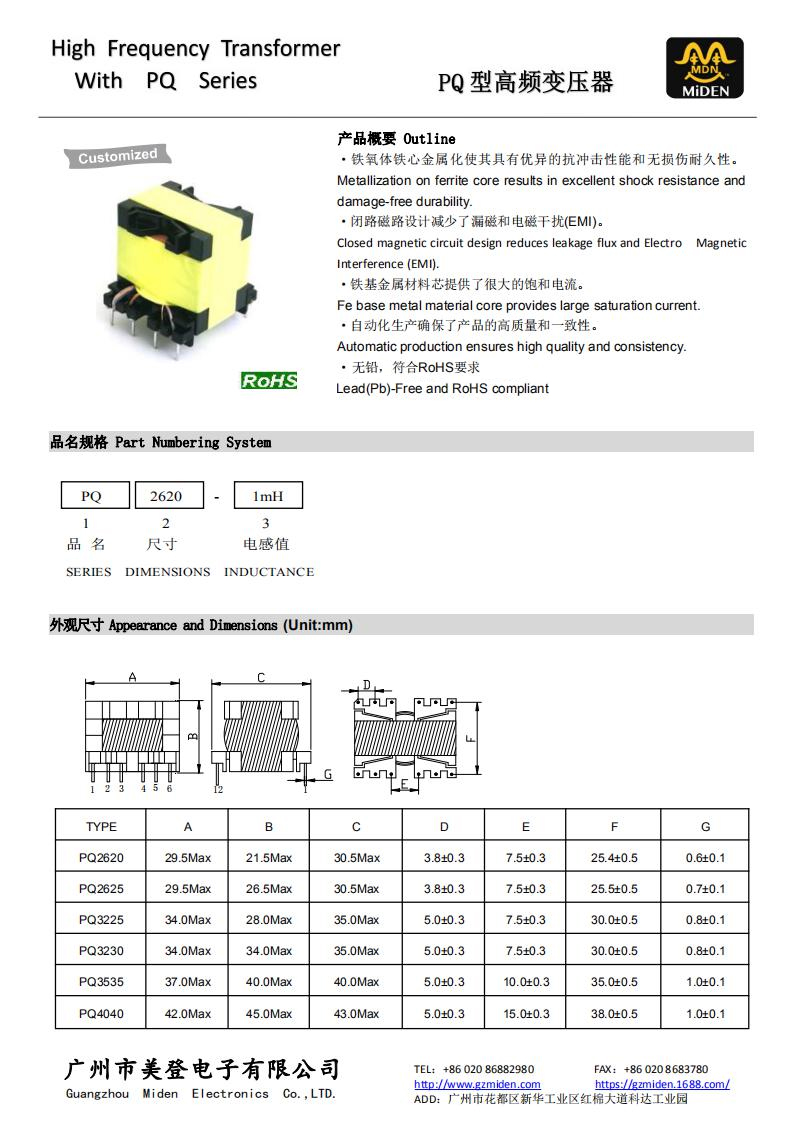 網(wǎng)站資料變壓器 PQ系列 _00